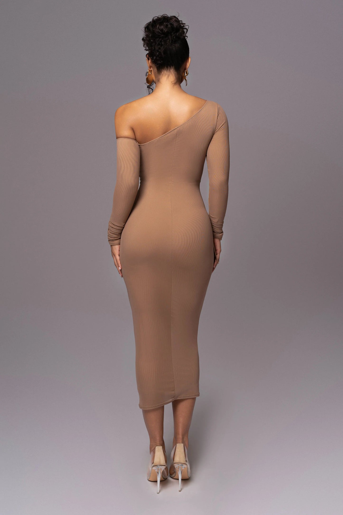 Beige Monika Midi Dress