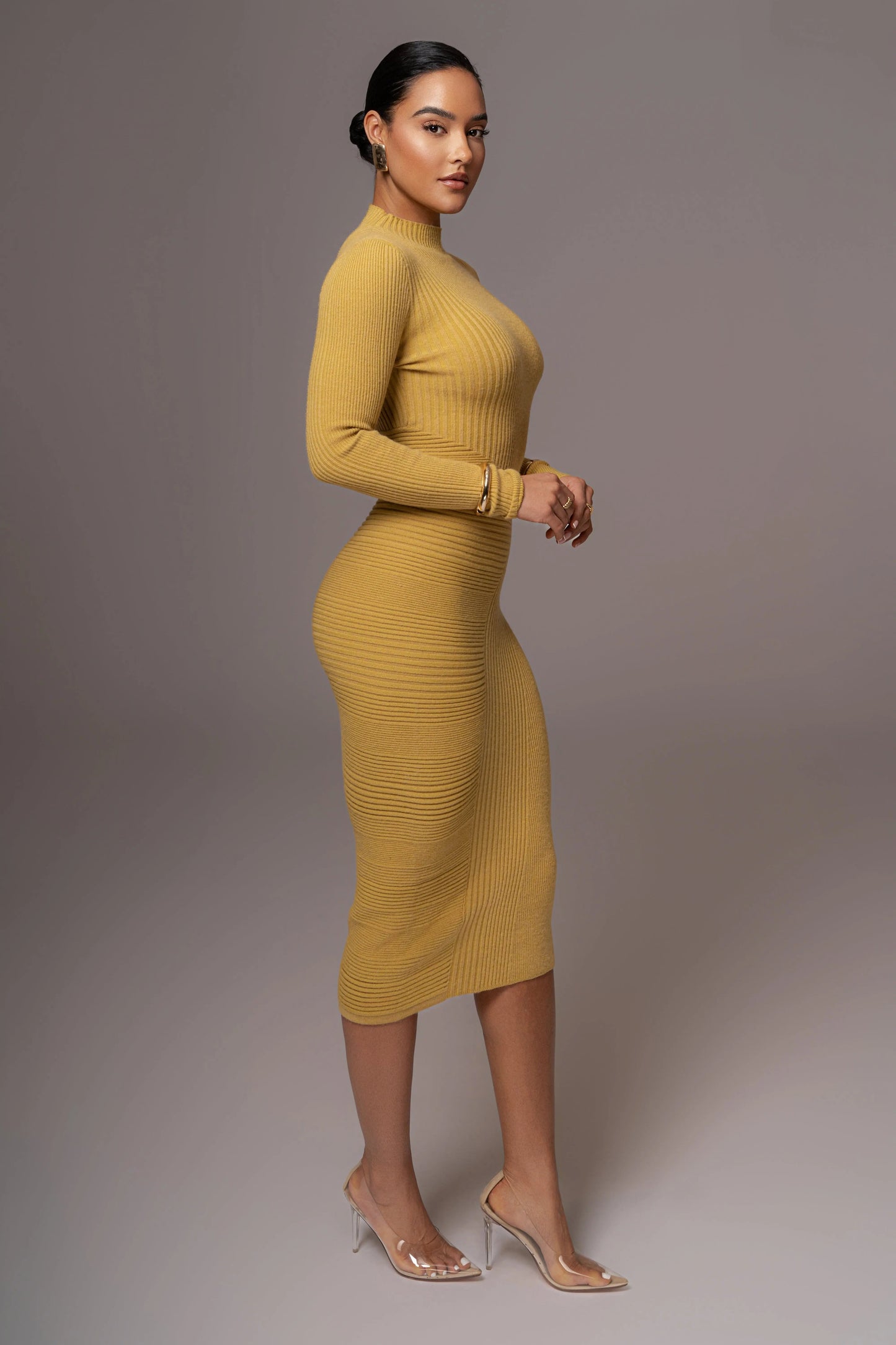 Lime Eliz Midi Dress