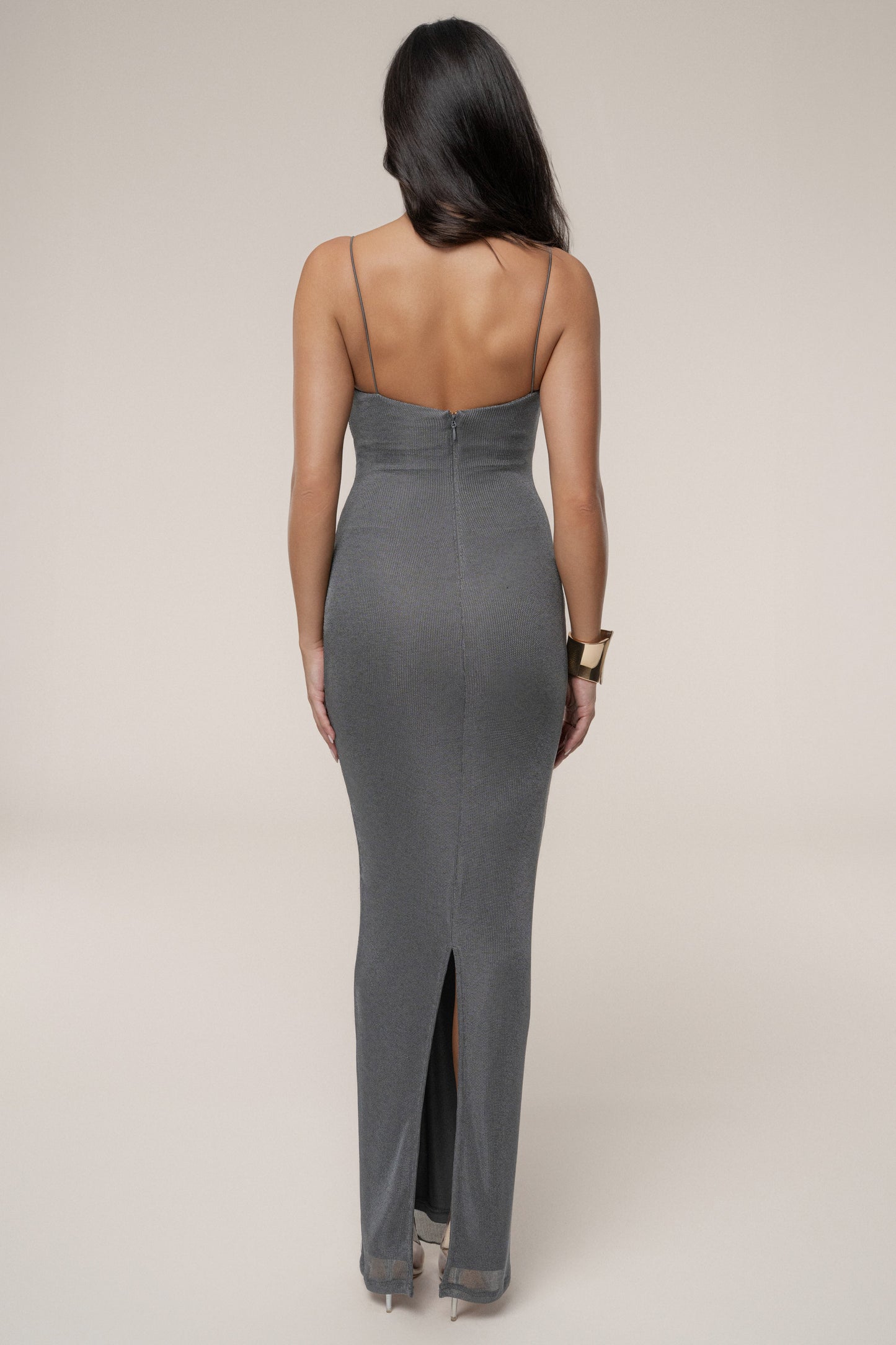 Gun Metal Midnight Sky Maxi Dress