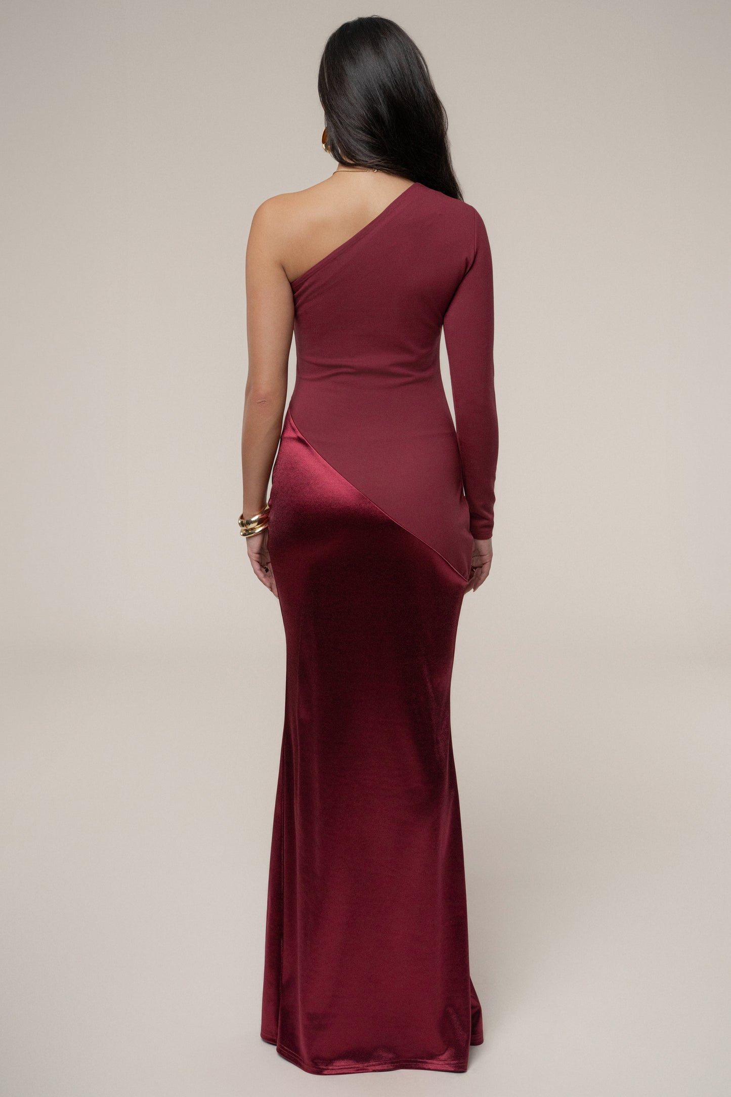 Burgundy Look Of Desire Maxi Dress