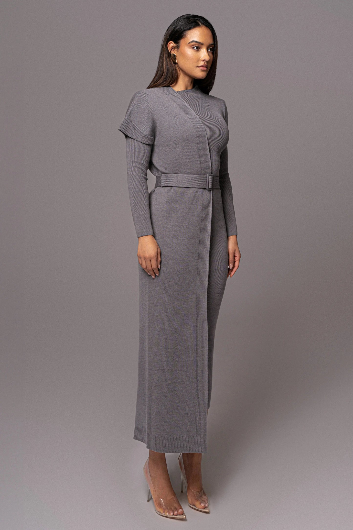 Grey Meant To Be Knit Maxi Dress