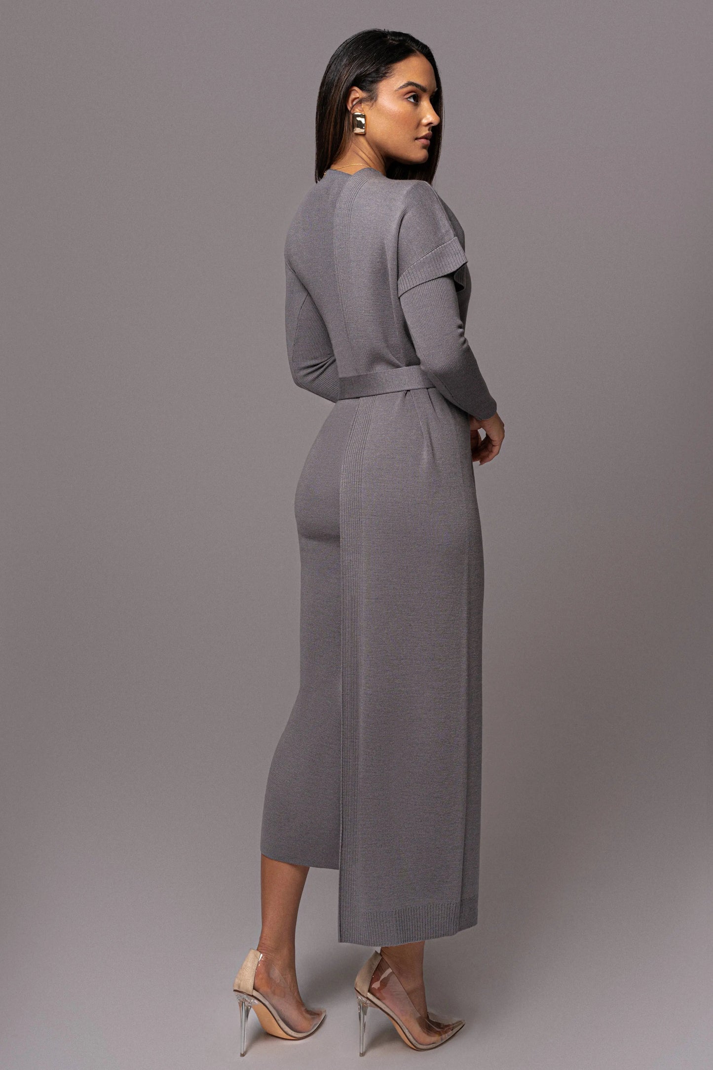 Grey Meant To Be Knit Maxi Dress