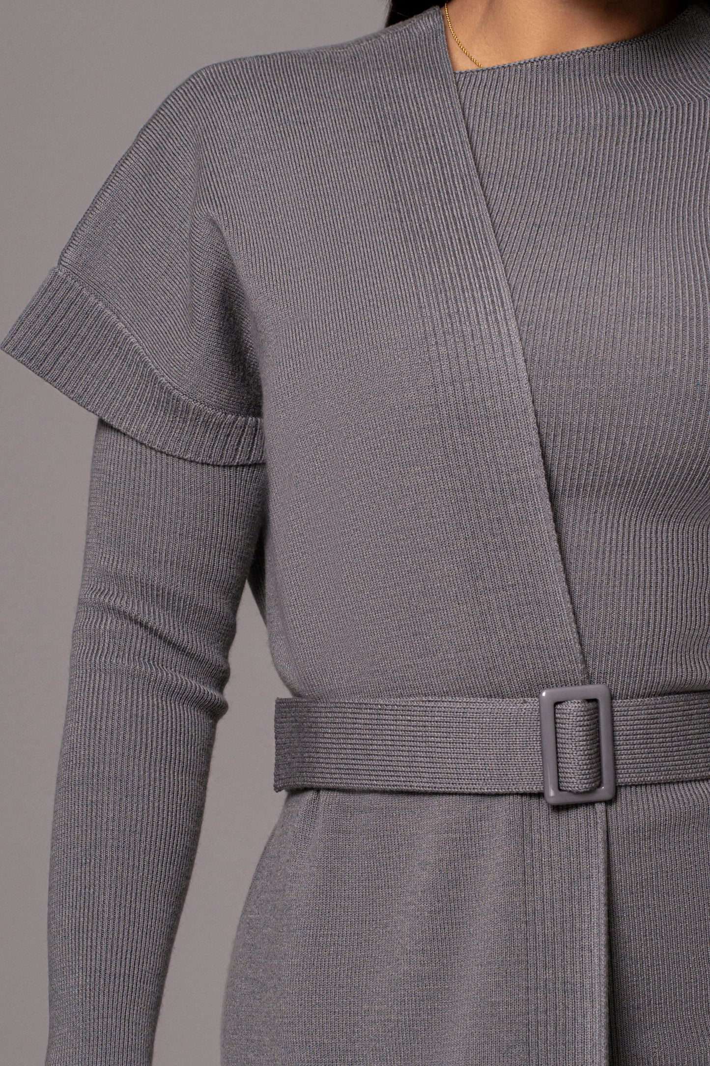 Grey Meant To Be Knit Maxi Dress