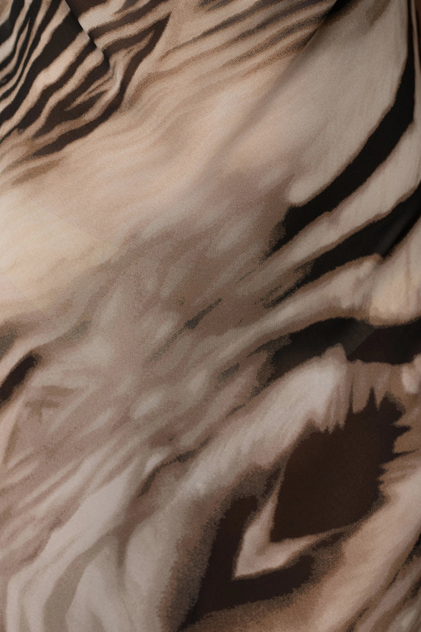 Brown Zebra Print Infinite Journey Maxi Dress