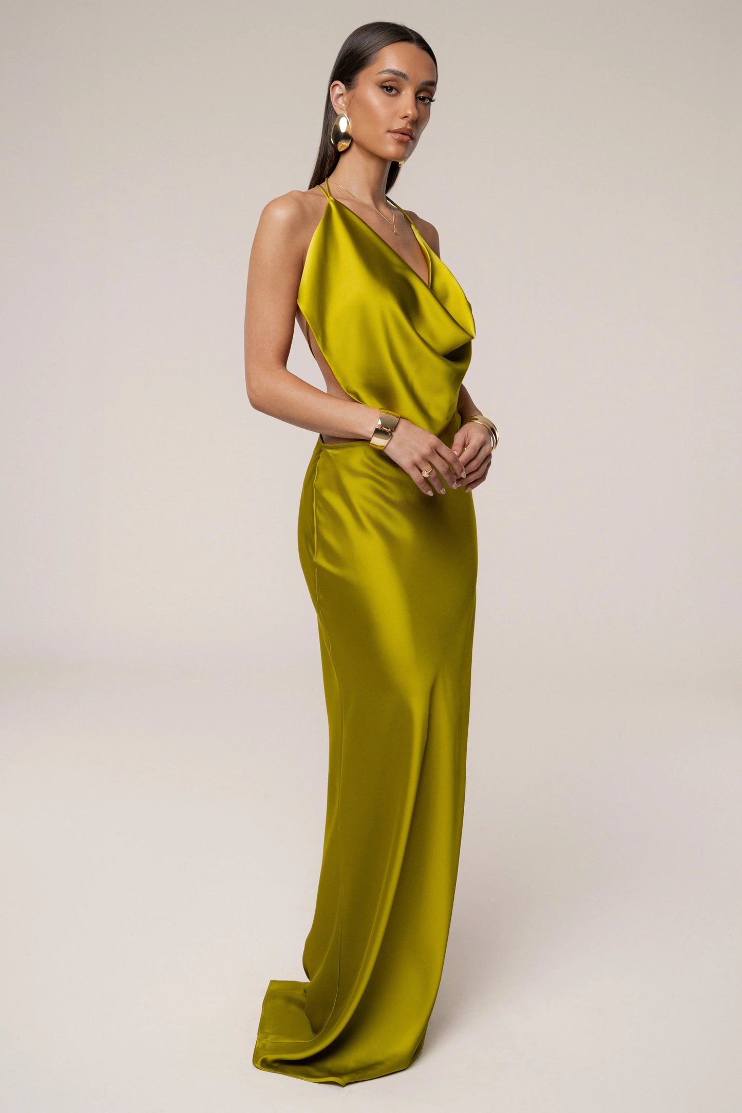 Moss Delmara Cowl Maxi Dress