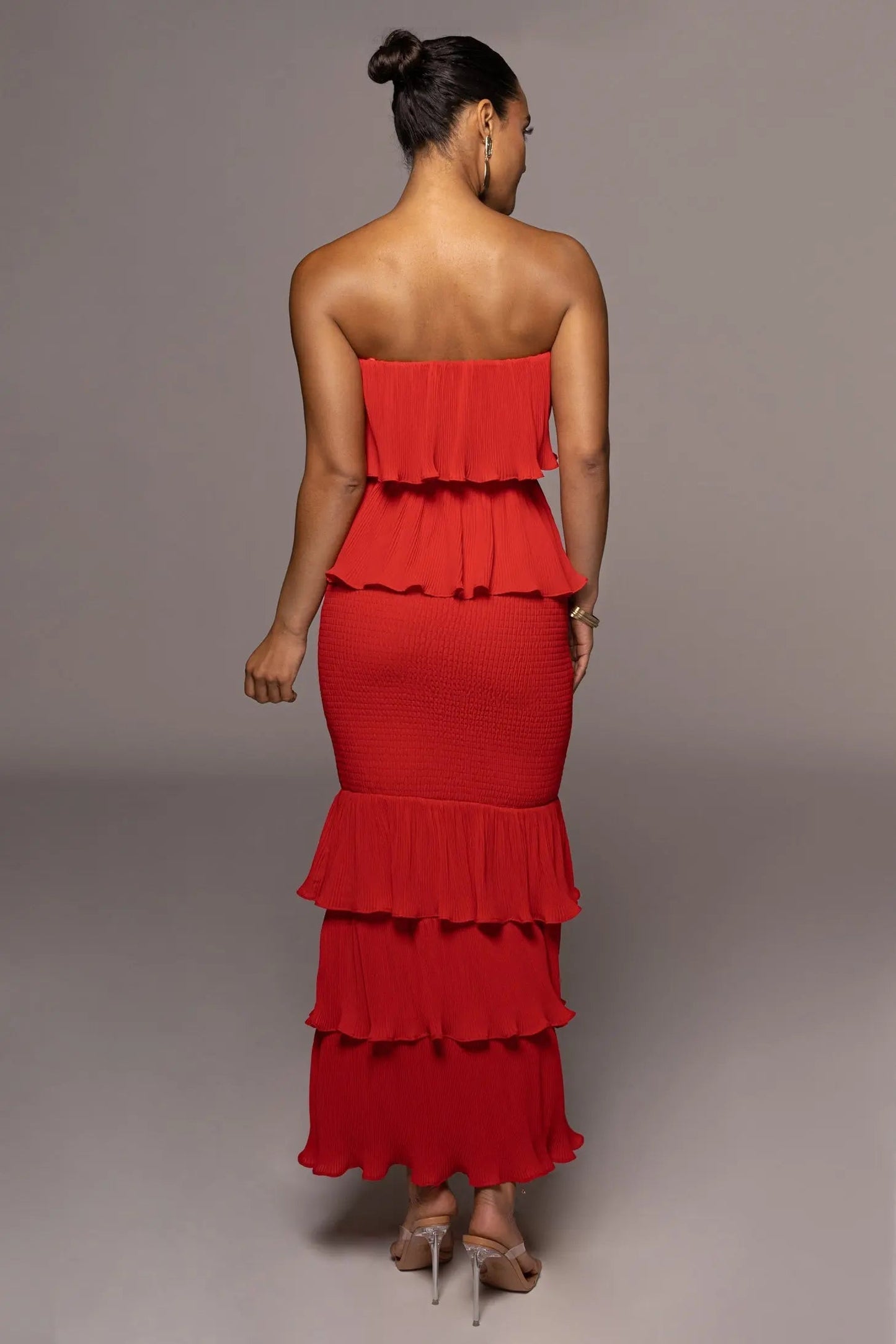 Red Casa Blanca Ruffle Dress