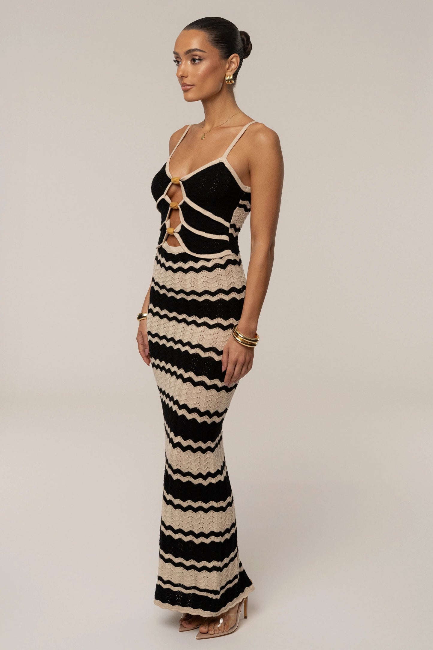 Black Azula Knit Maxi Dress