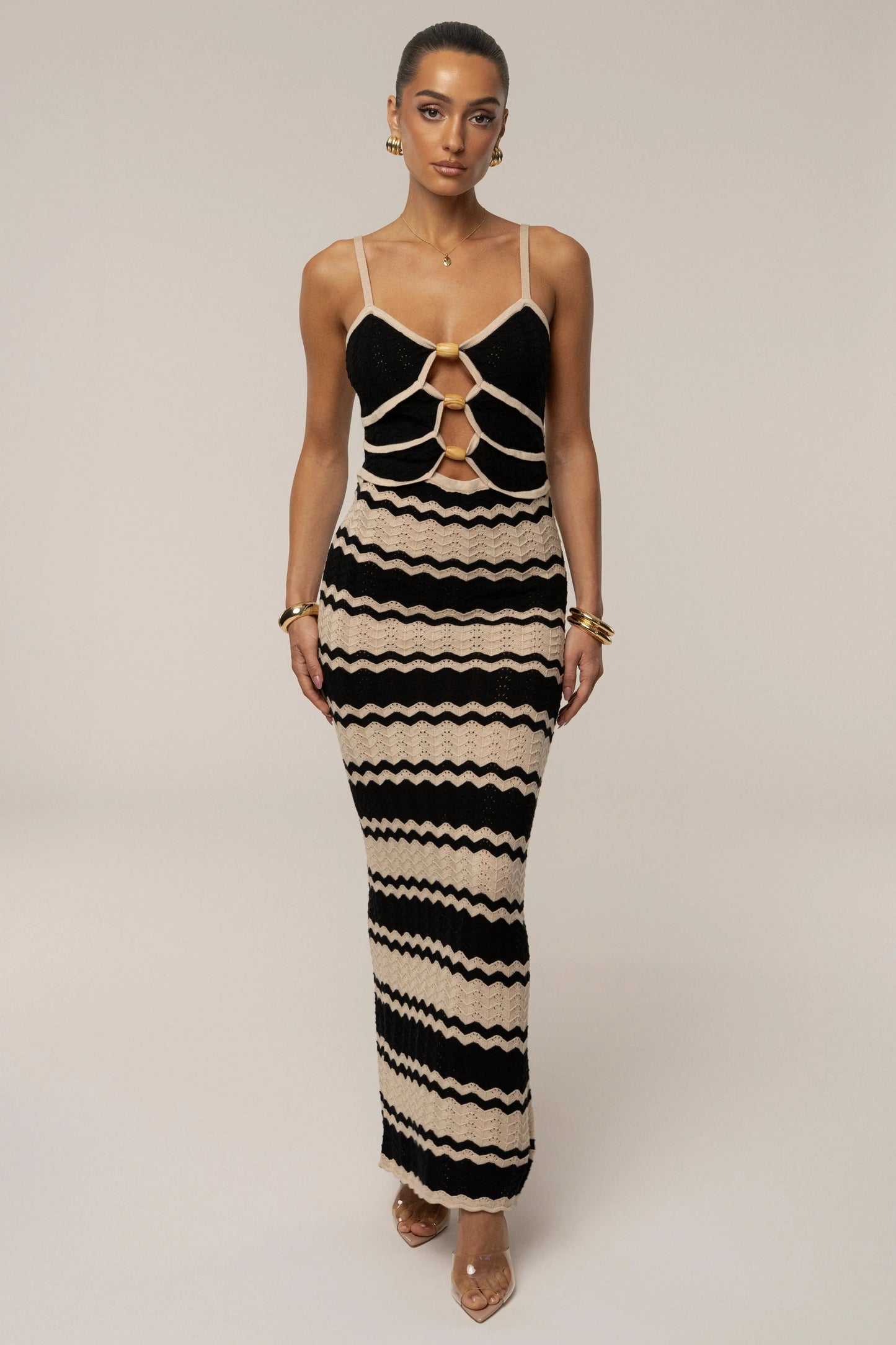Black Azula Knit Maxi Dress