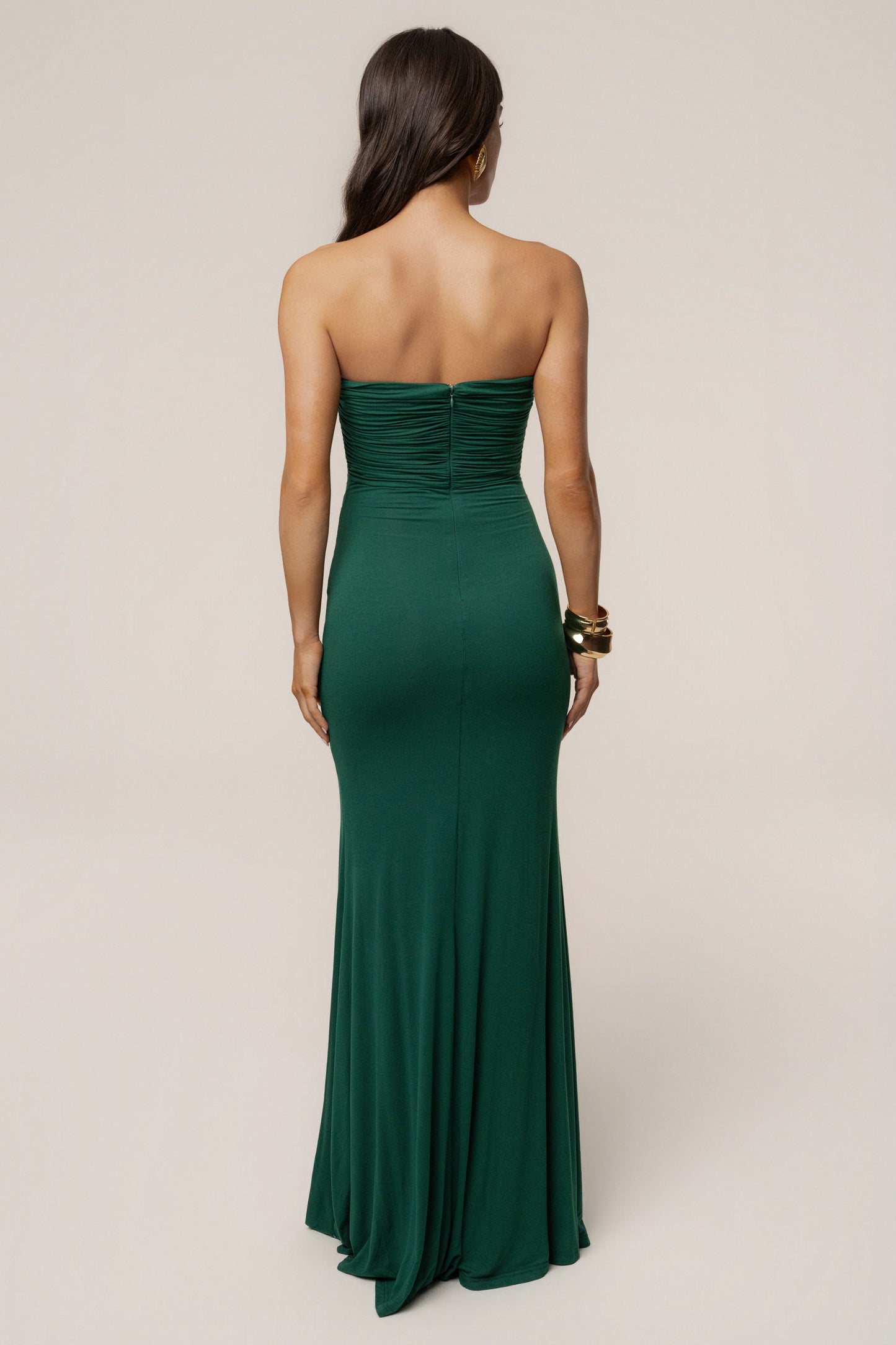 Green Athena Cutout Maxi Dress