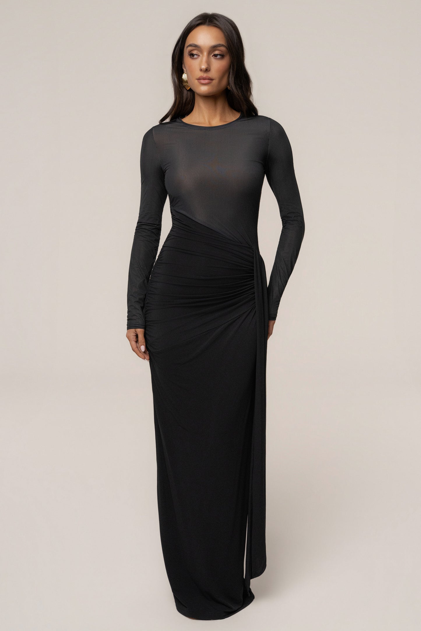 Black Halo Hour Maxi Dress