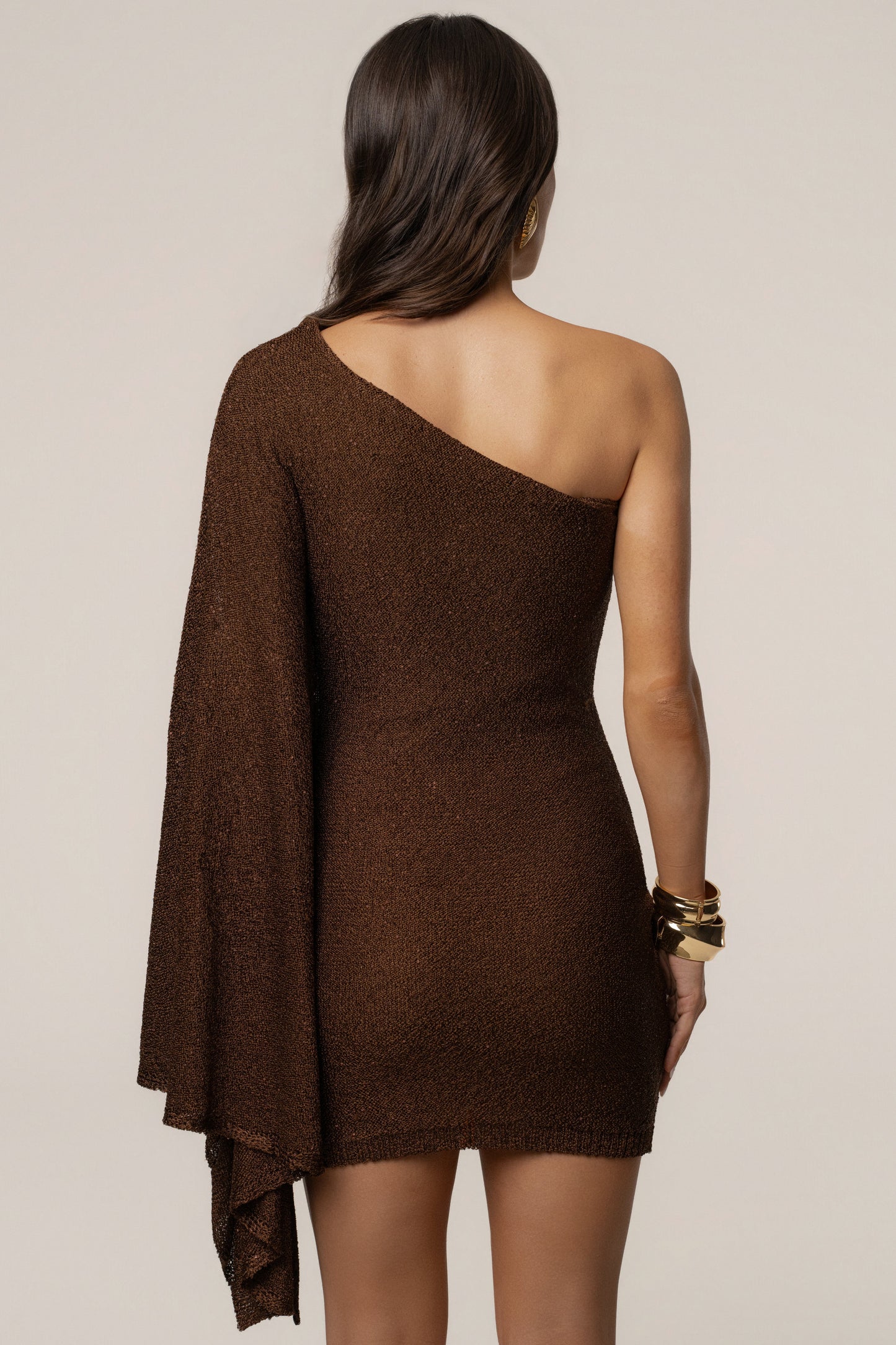 Bronze Lumiere Sequin Mini Dress