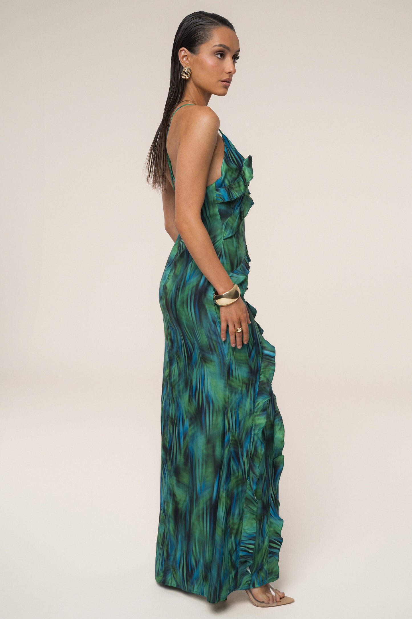 Green Tropic Muse Maxi Dress