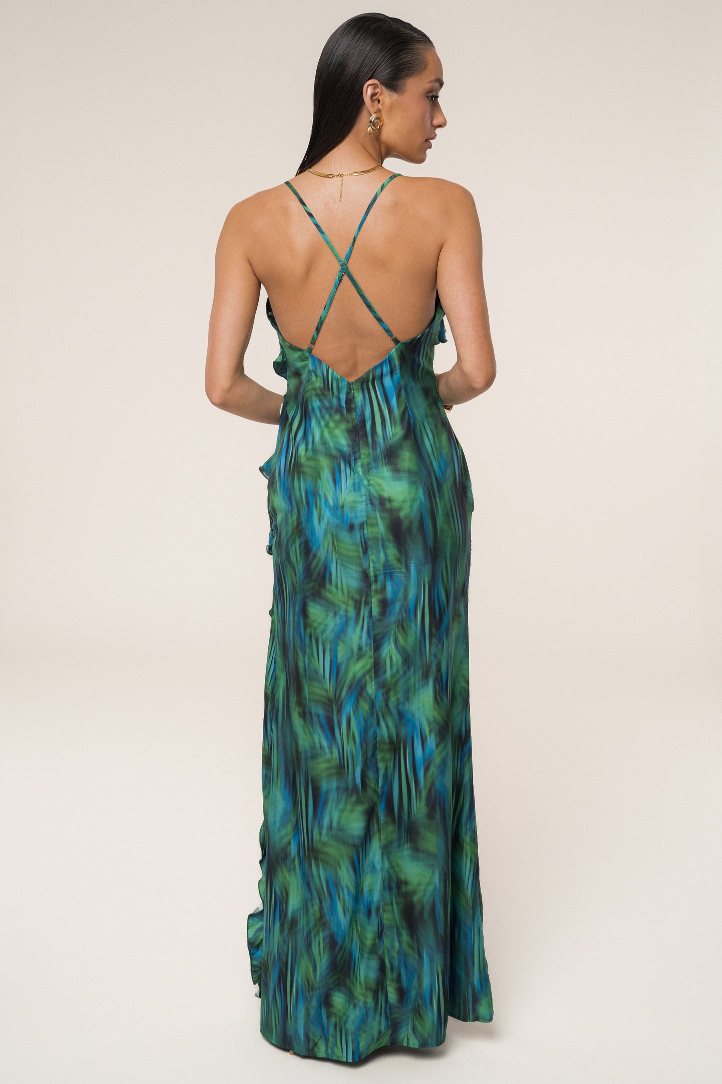 Green Tropic Muse Maxi Dress