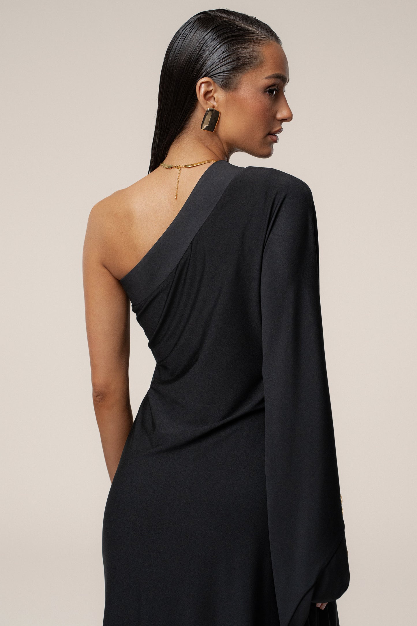 Black Floral Petals And Passion Maxi Dress