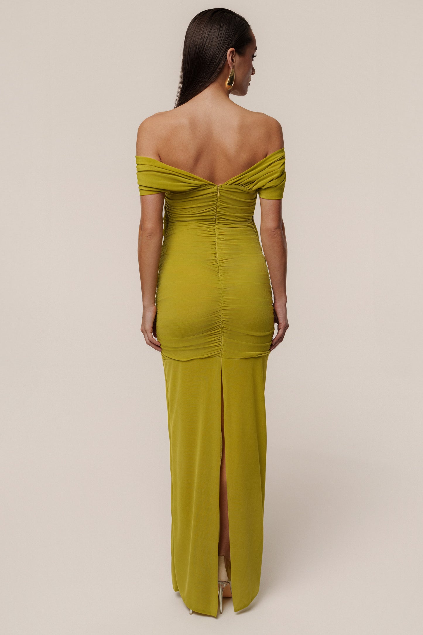 Moss Alessandra Off Shoulder Maxi Dress
