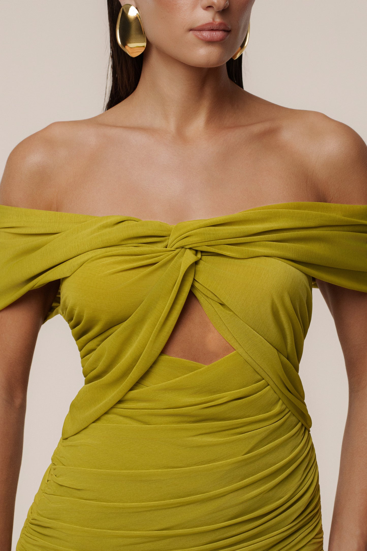 Moss Alessandra Off Shoulder Maxi Dress