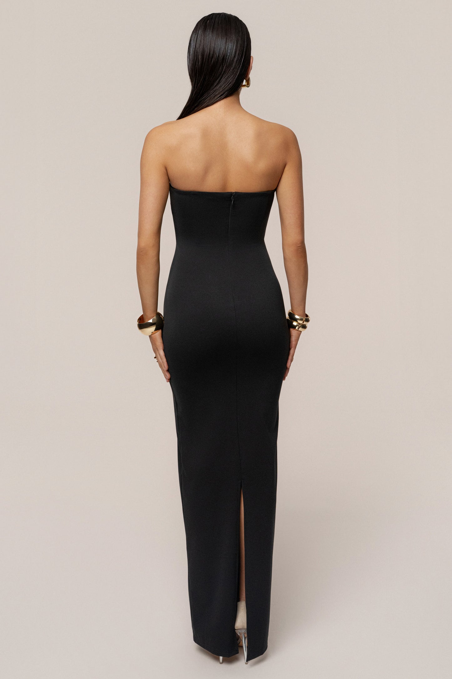 Black Midnight Illusion Maxi Gown