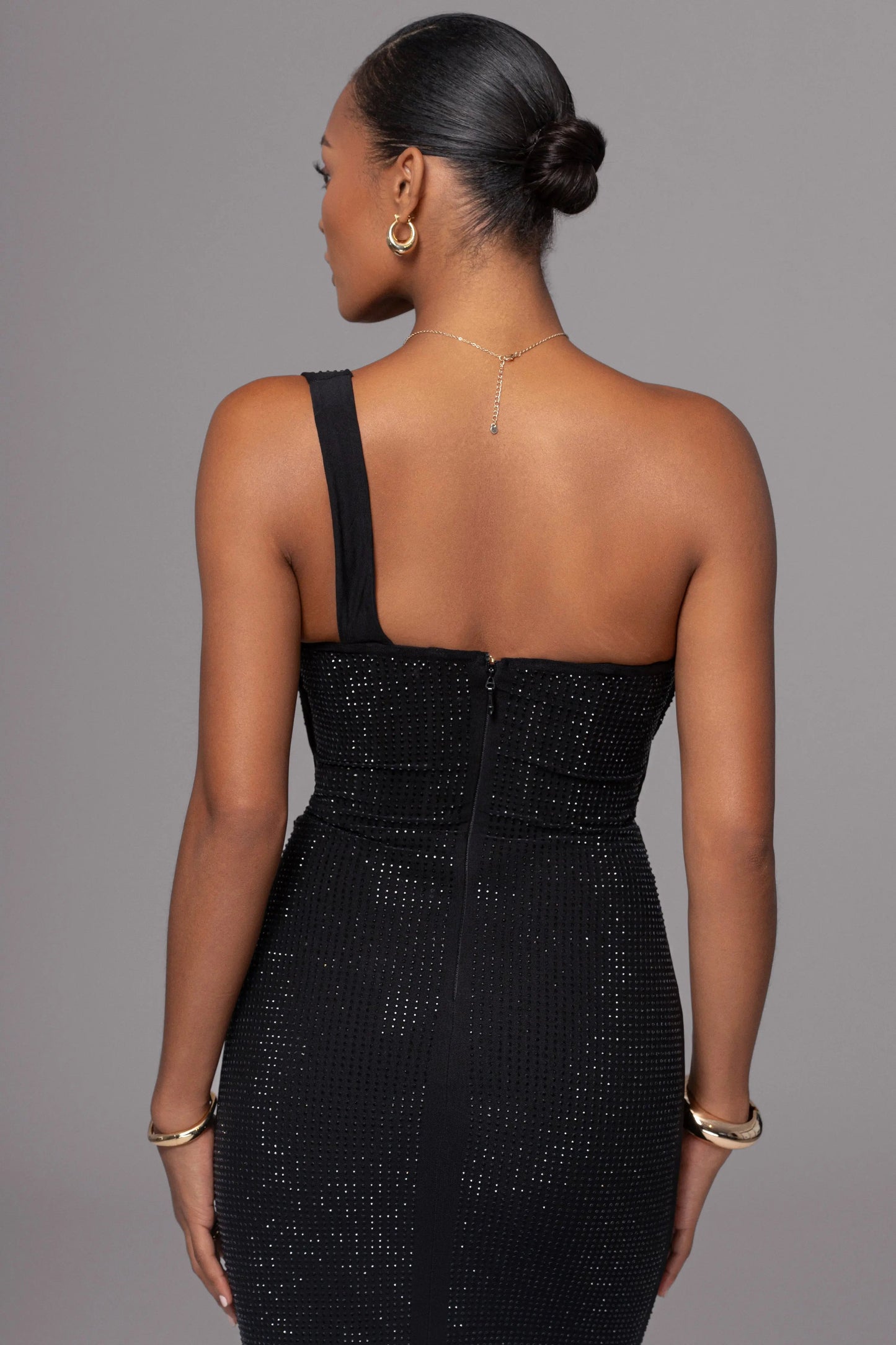 Black Hot Fix Krishna Maxi Dress