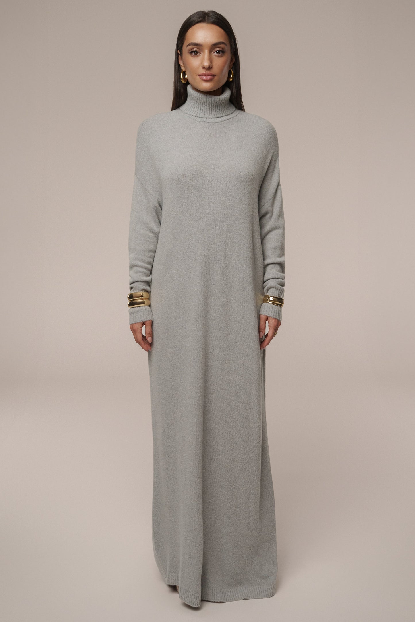 Grey Hartley Knit Maxi Dress