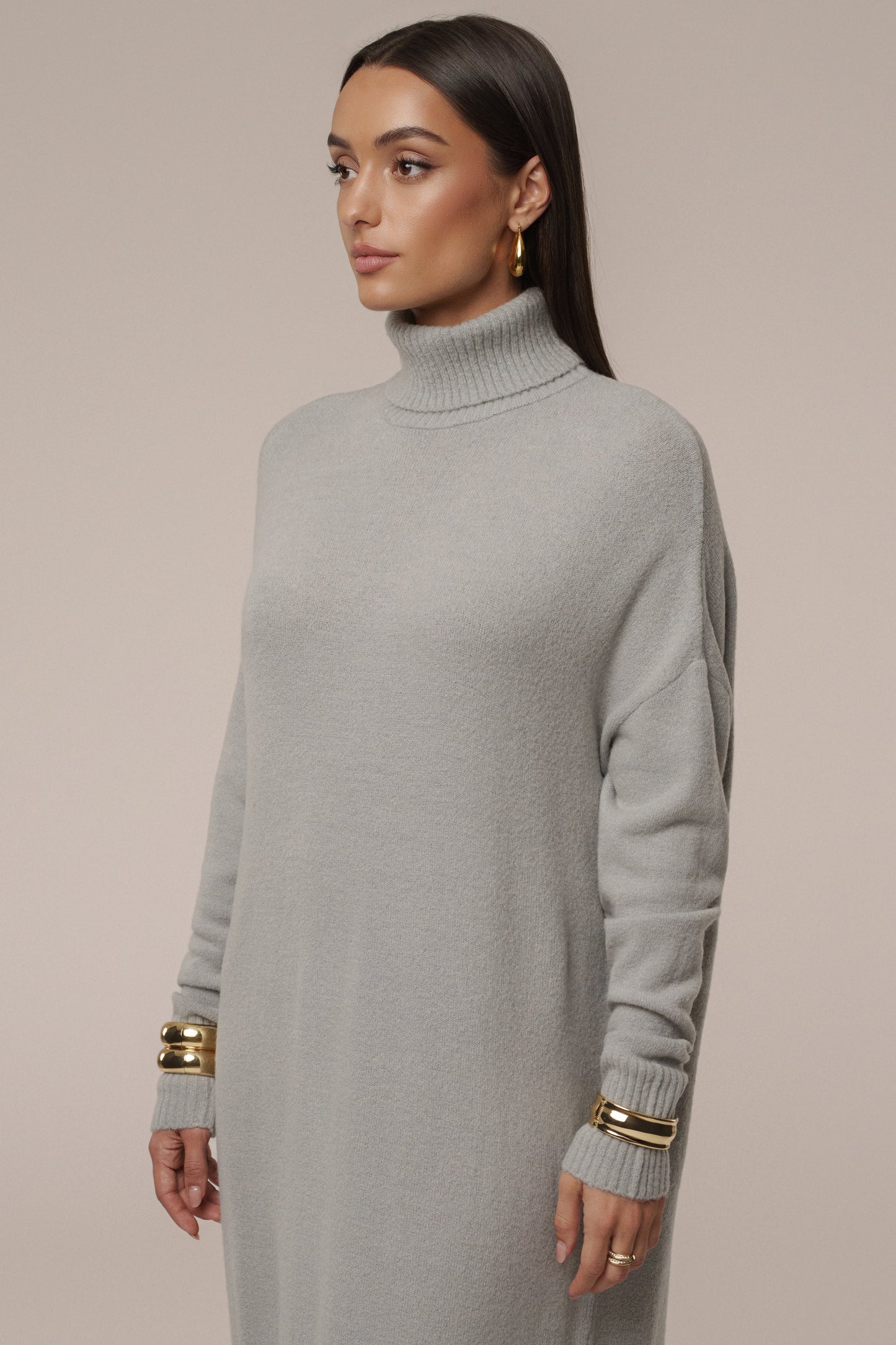 Grey Hartley Knit Maxi Dress