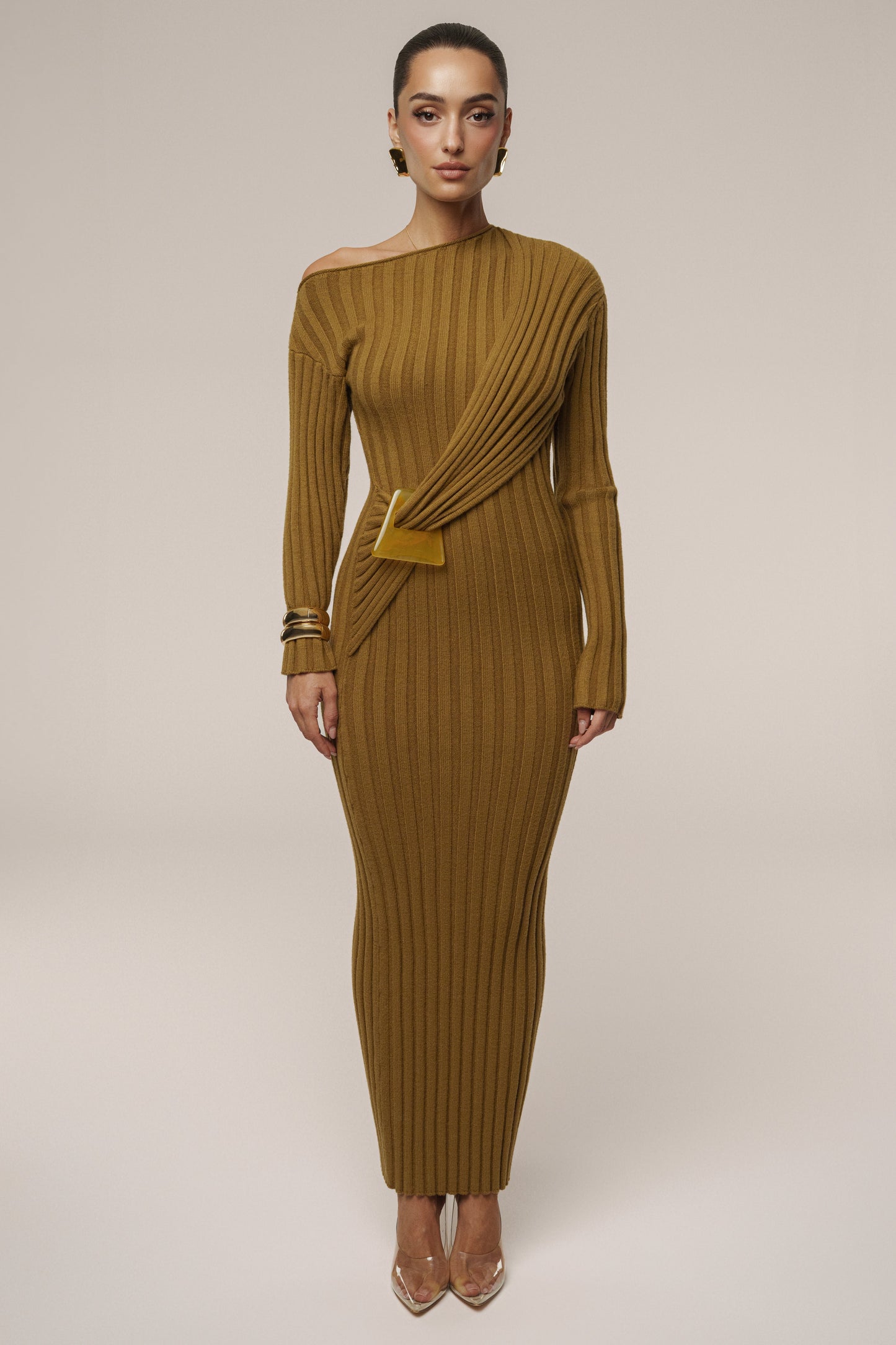 Olive Auttomn Maxi Dress