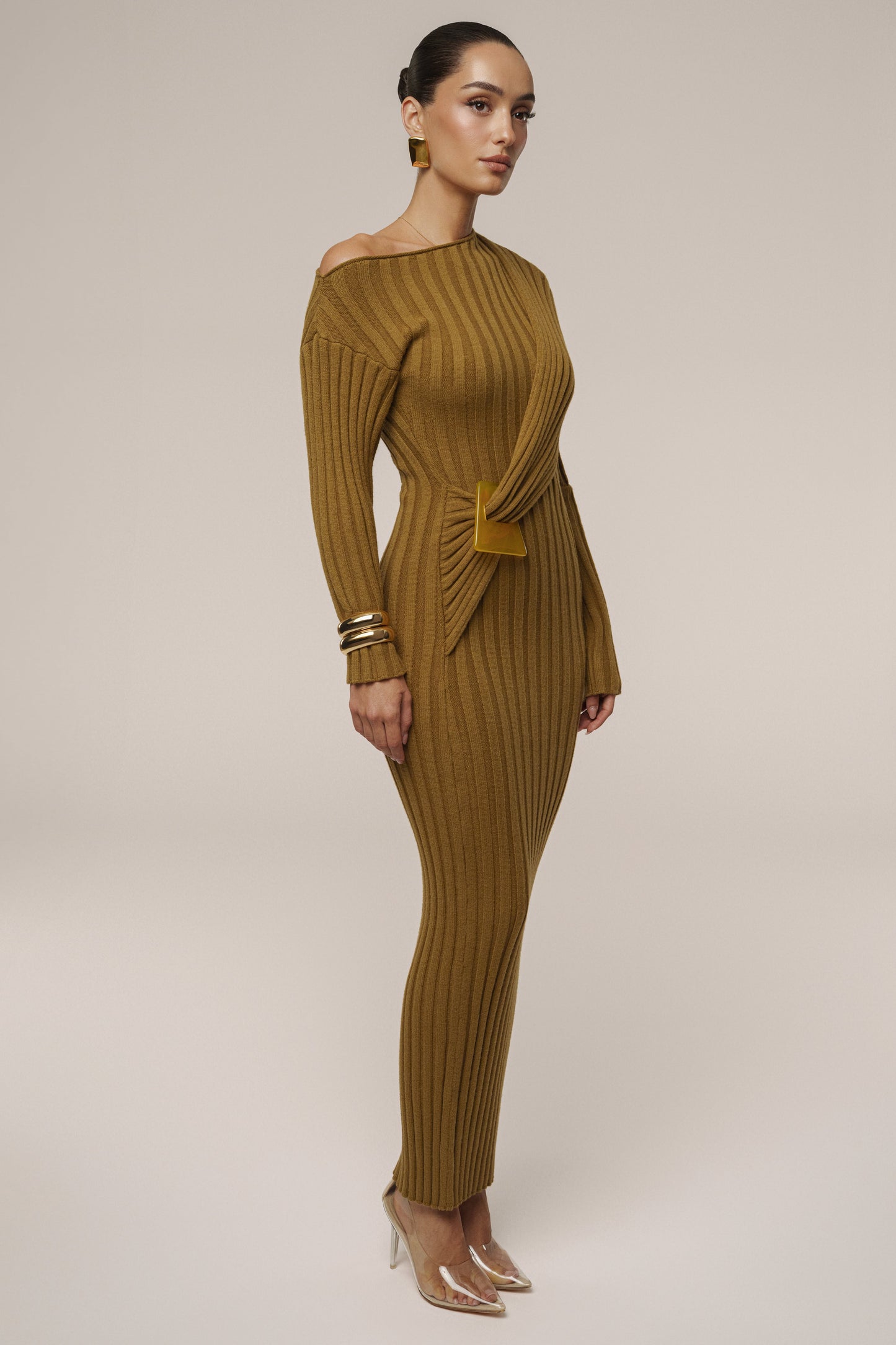 Olive Auttomn Maxi Dress