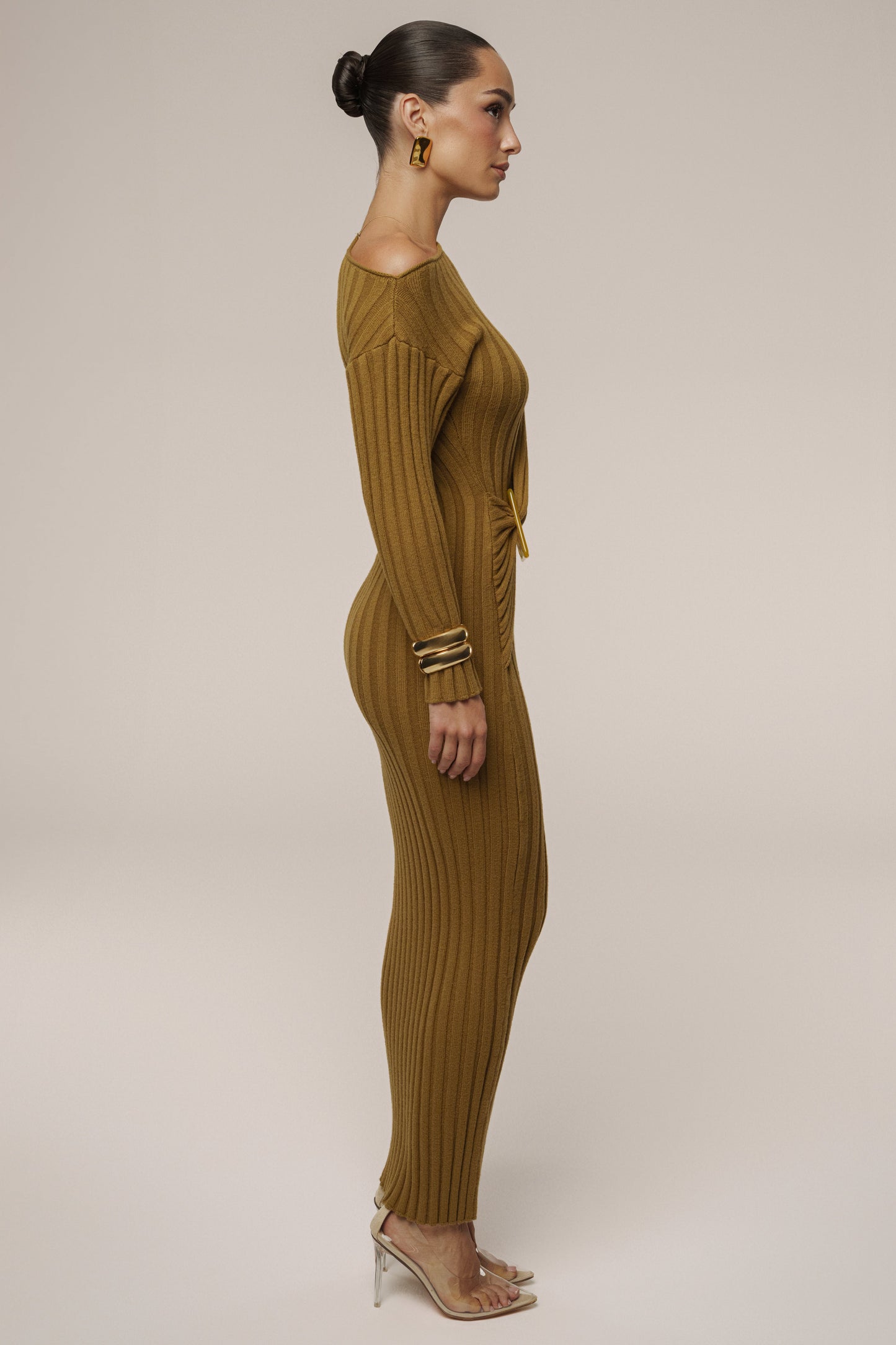 Olive Auttomn Maxi Dress