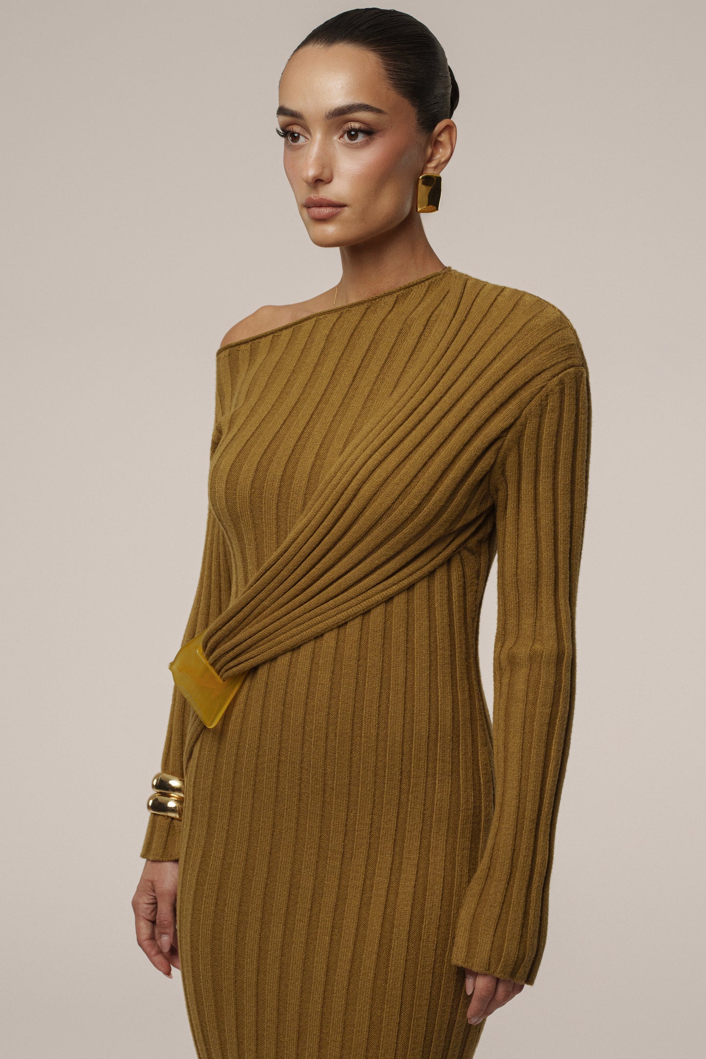Olive Auttomn Maxi Dress