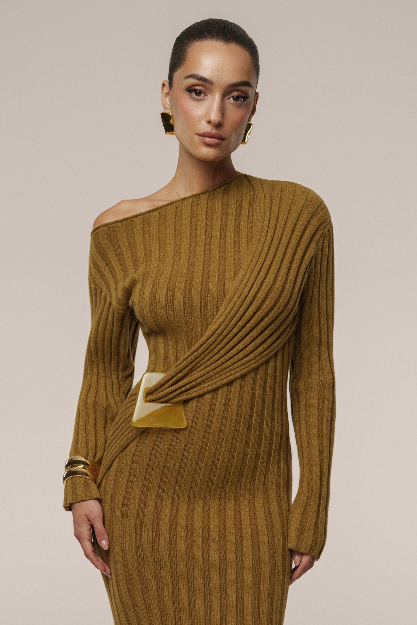 Olive Auttomn Maxi Dress