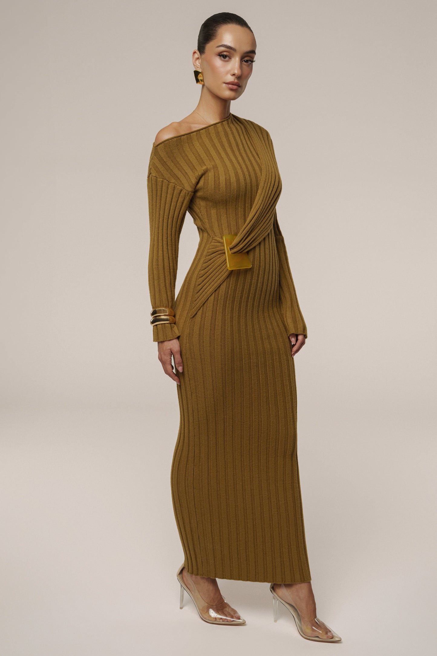 Olive Auttomn Maxi Dress