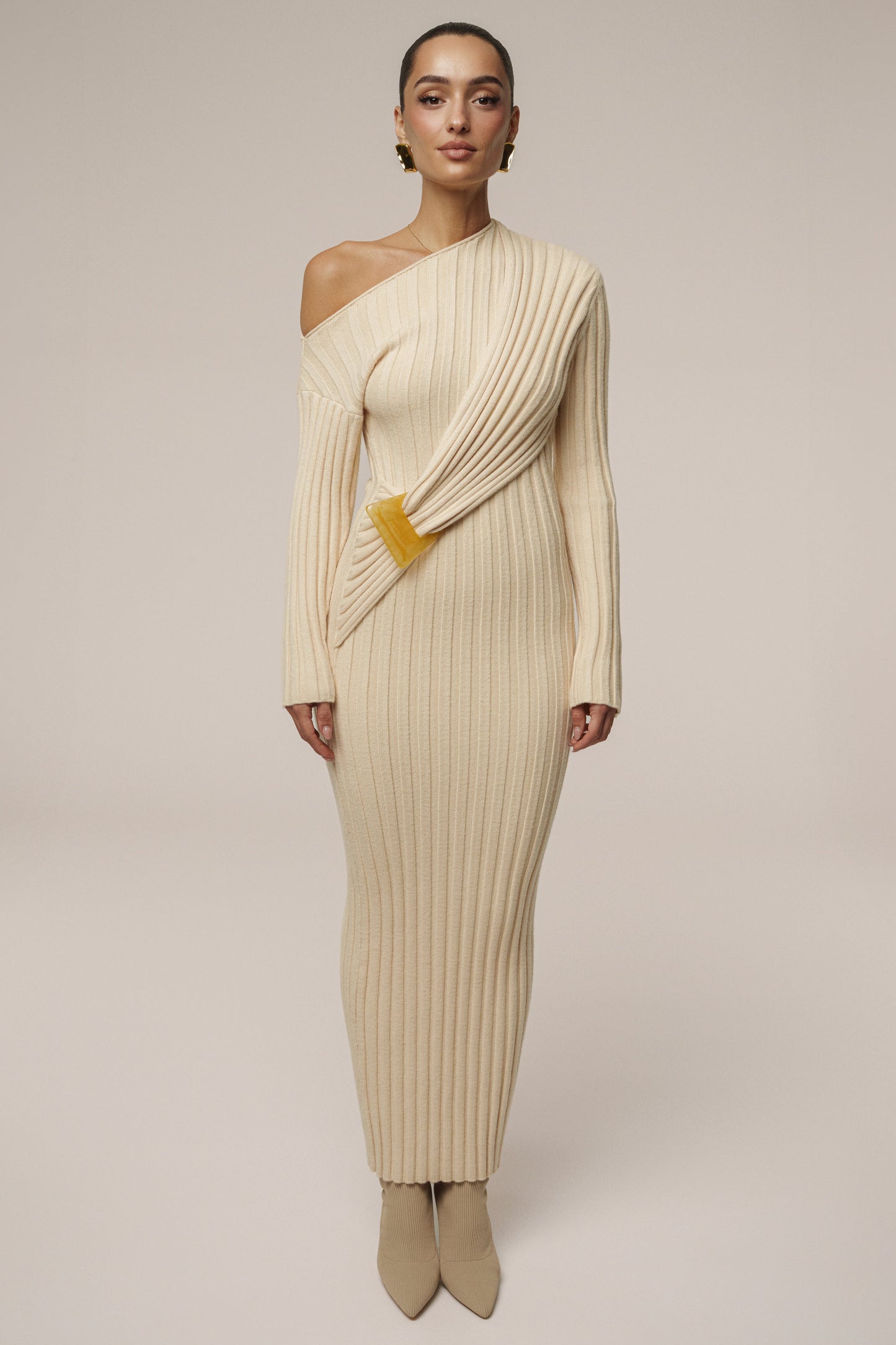 Ivory Auttomn Maxi Dress