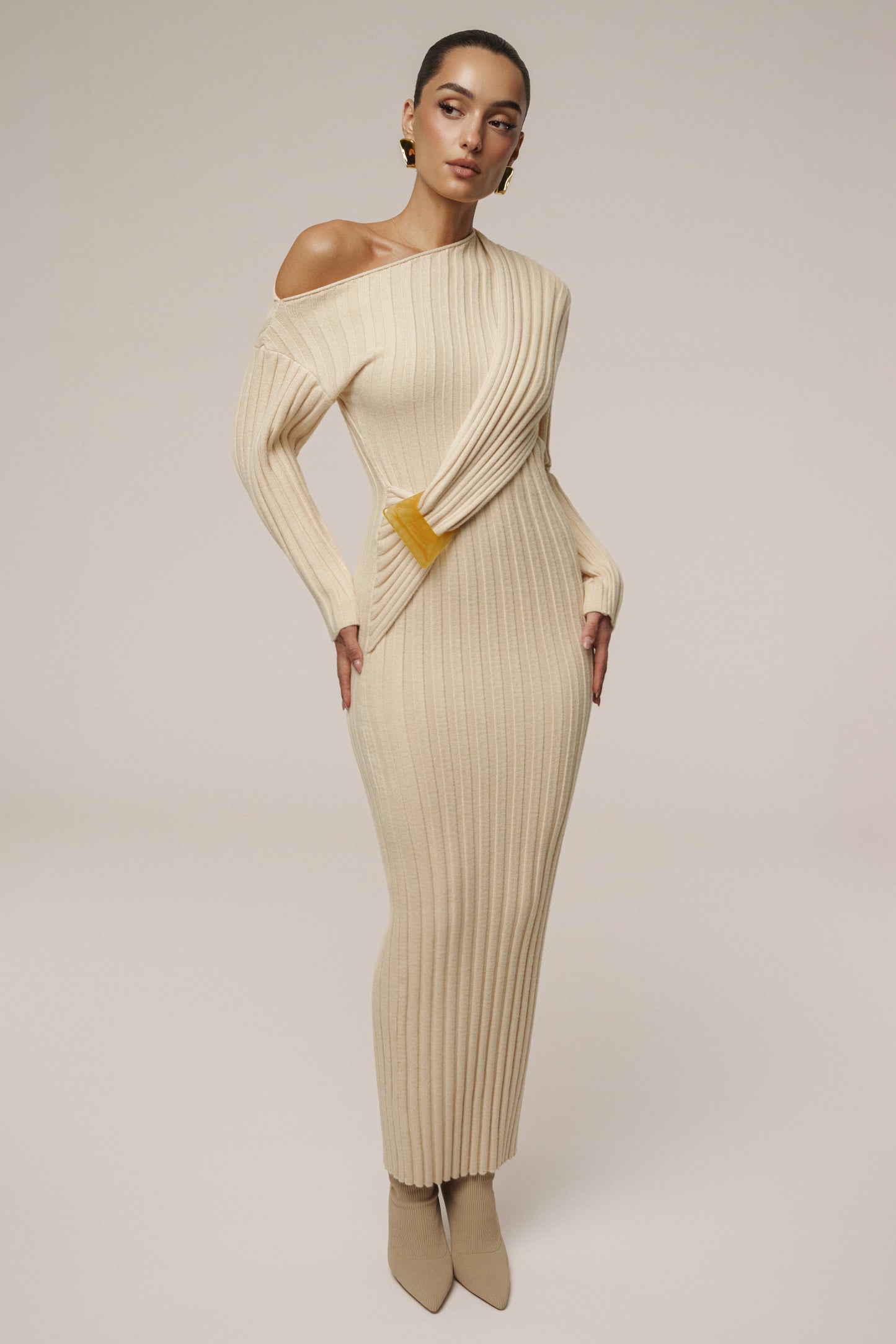 Ivory Auttomn Maxi Dress