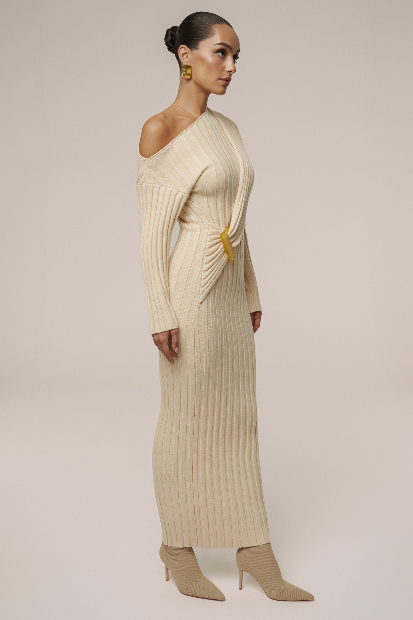 Ivory Auttomn Maxi Dress